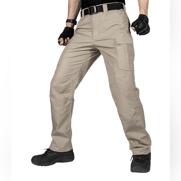 FREE SOLDIER Men's Water Resistant Pants Relaxed Tactical Cargo Pants Size:46x30 - Picture 2 of 16